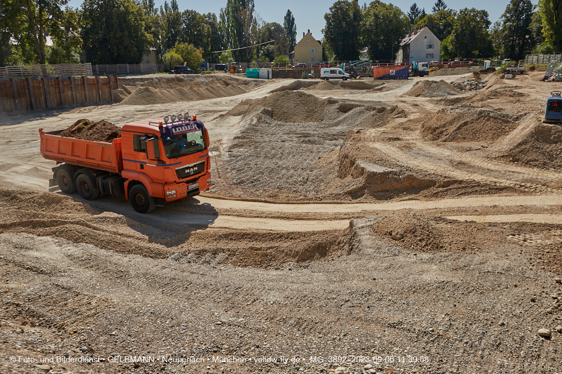 06.09.2023 - Baustelle Maikäfersiedlung in Berg am Laim und Neuperlach