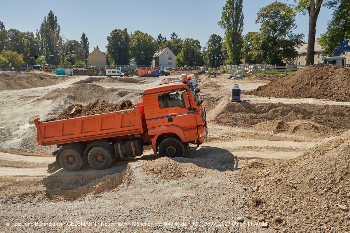 06.09.2023 - Baustelle Maikäfersiedlung in Berg am Laim und Neuperlach