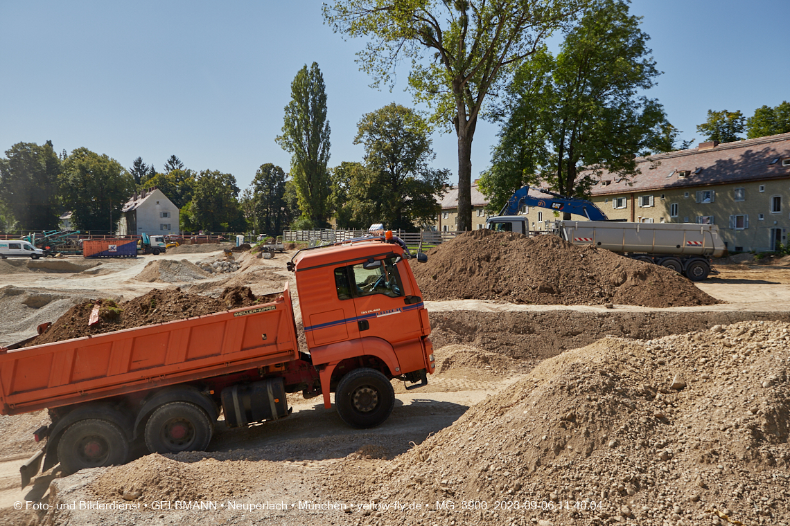 06.09.2023 - Baustelle Maikäfersiedlung in Berg am Laim und Neuperlach