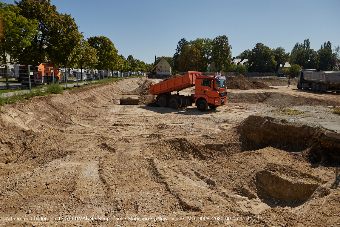 06.09.2023 - Baustelle Maikäfersiedlung in Berg am Laim und Neuperlach