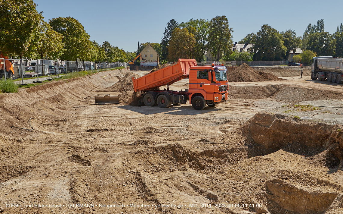 06.09.2023 - Baustelle Maikäfersiedlung in Berg am Laim und Neuperlach