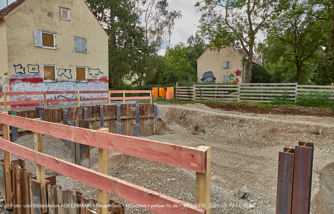 19.09.2023 - Baustelle Maikäfersiedlung in Berg am Laim und Neuperlach