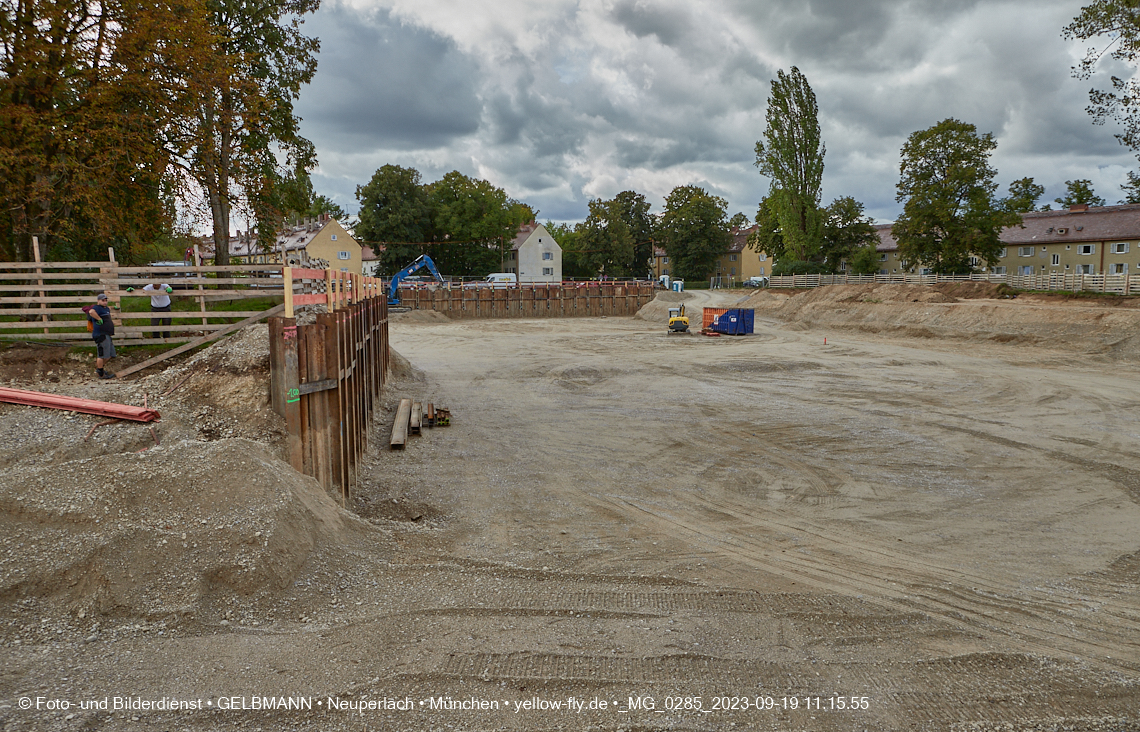 19.09.2023 - Baustelle Maikäfersiedlung in Berg am Laim und Neuperlach