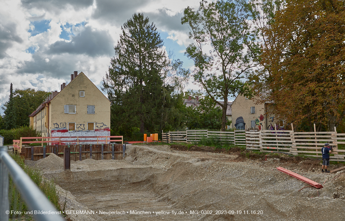 19.09.2023 - Baustelle Maikäfersiedlung in Berg am Laim und Neuperlach