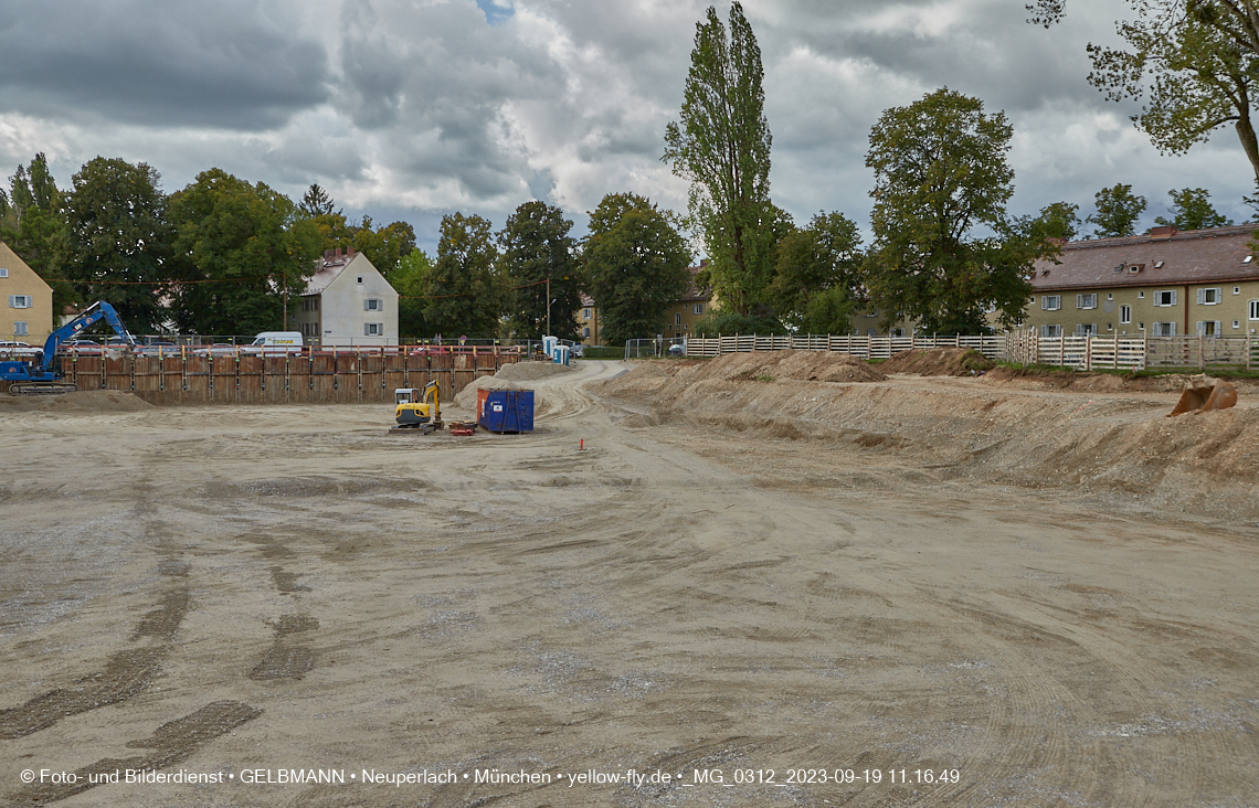 19.09.2023 - Baustelle Maikäfersiedlung in Berg am Laim und Neuperlach