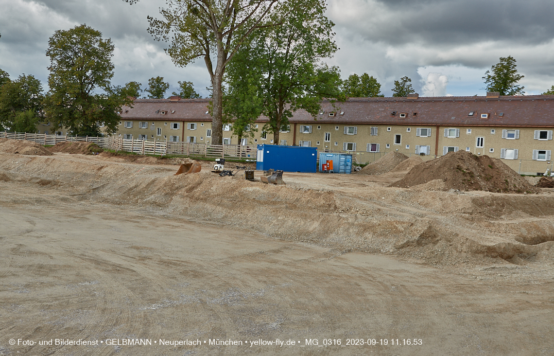 19.09.2023 - Baustelle Maikäfersiedlung in Berg am Laim und Neuperlach