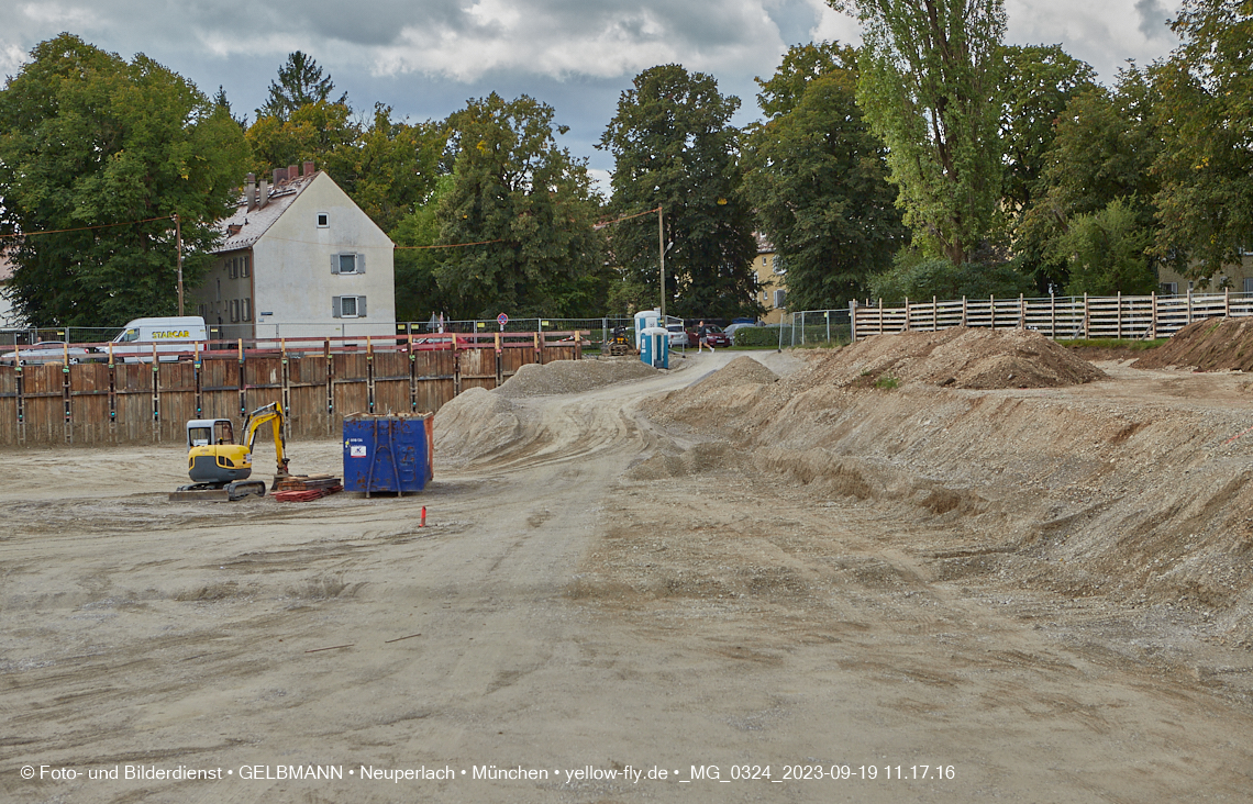 19.09.2023 - Baustelle Maikäfersiedlung in Berg am Laim und Neuperlach