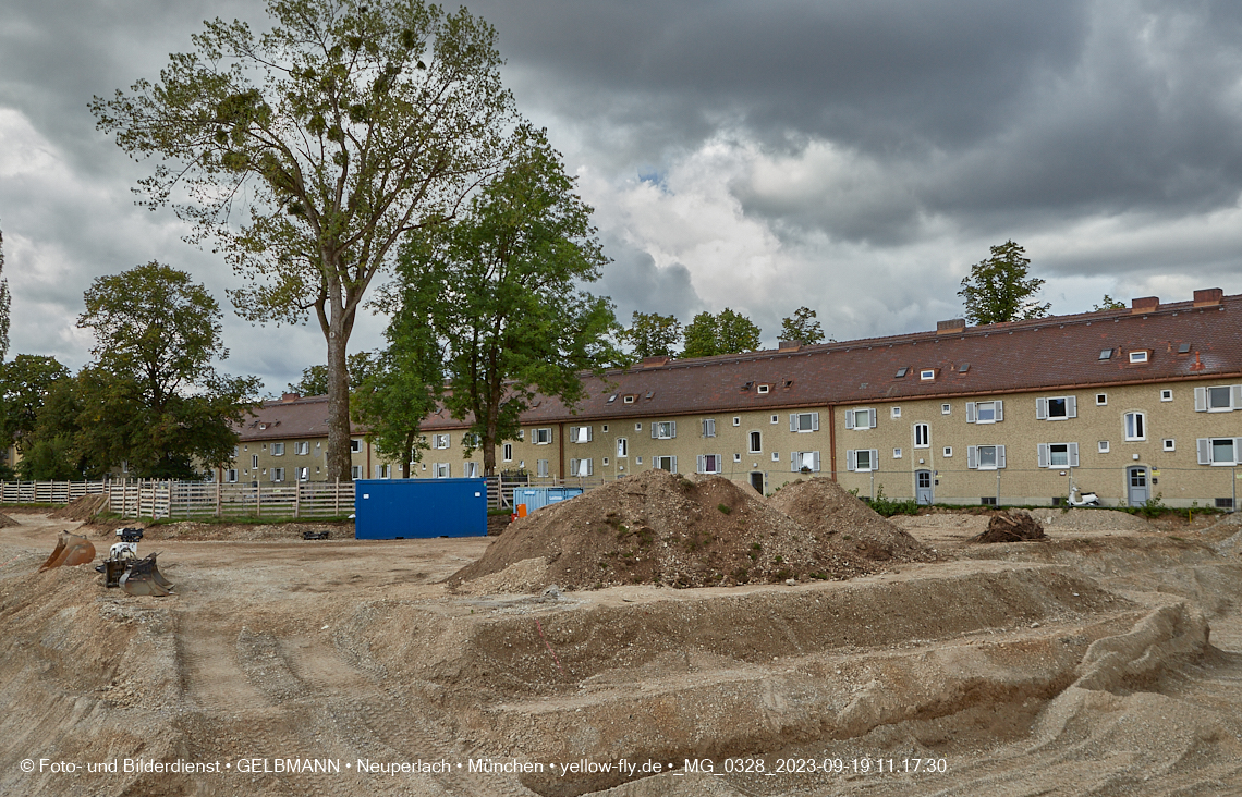 19.09.2023 - Baustelle Maikäfersiedlung in Berg am Laim und Neuperlach