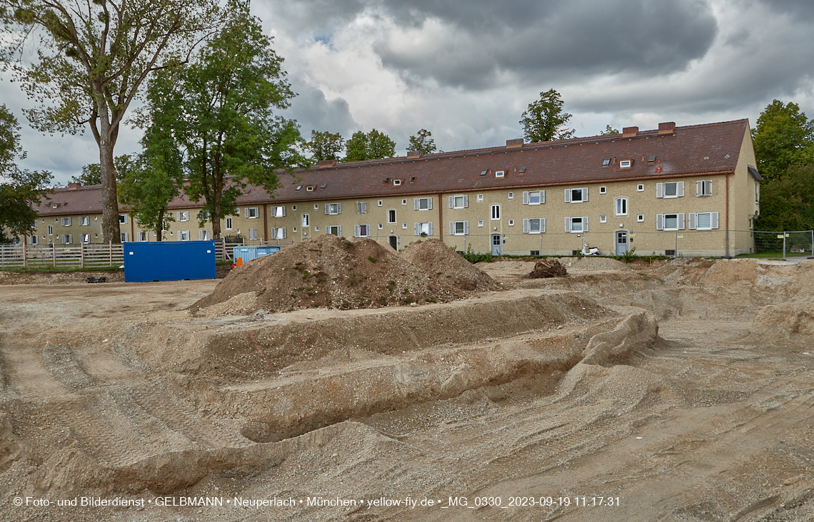 19.09.2023 - Baustelle Maikäfersiedlung in Berg am Laim und Neuperlach