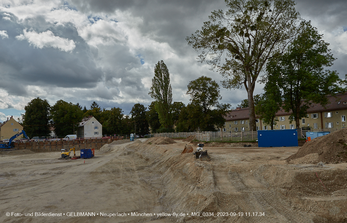 19.09.2023 - Baustelle Maikäfersiedlung in Berg am Laim und Neuperlach