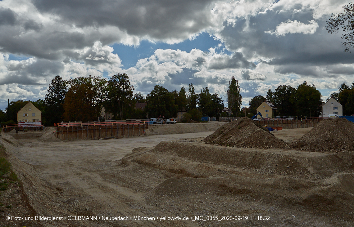 19.09.2023 - Baustelle Maikäfersiedlung in Berg am Laim und Neuperlach