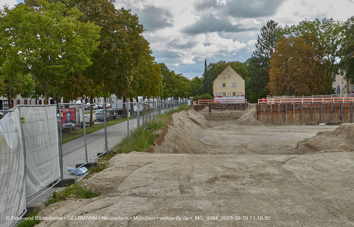 19.09.2023 - Baustelle Maikäfersiedlung in Berg am Laim und Neuperlach