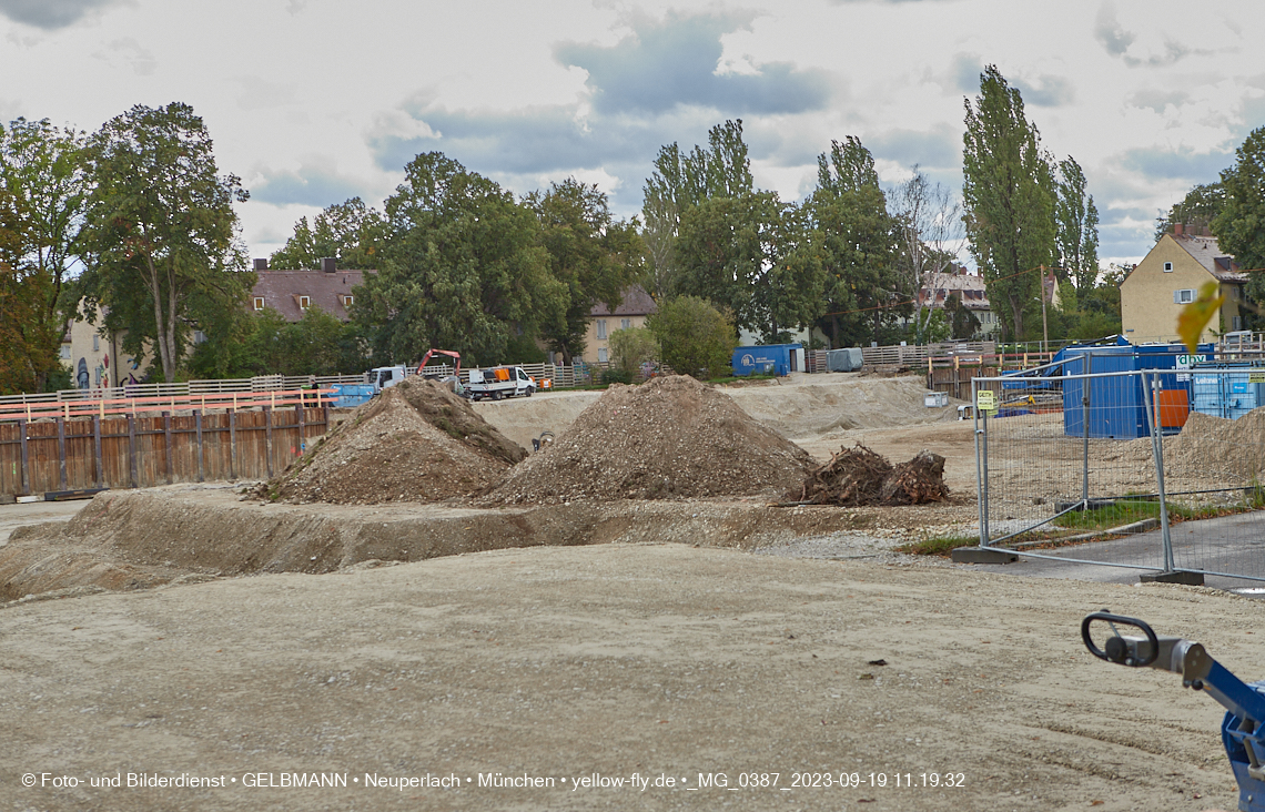 19.09.2023 - Baustelle Maikäfersiedlung in Berg am Laim und Neuperlach