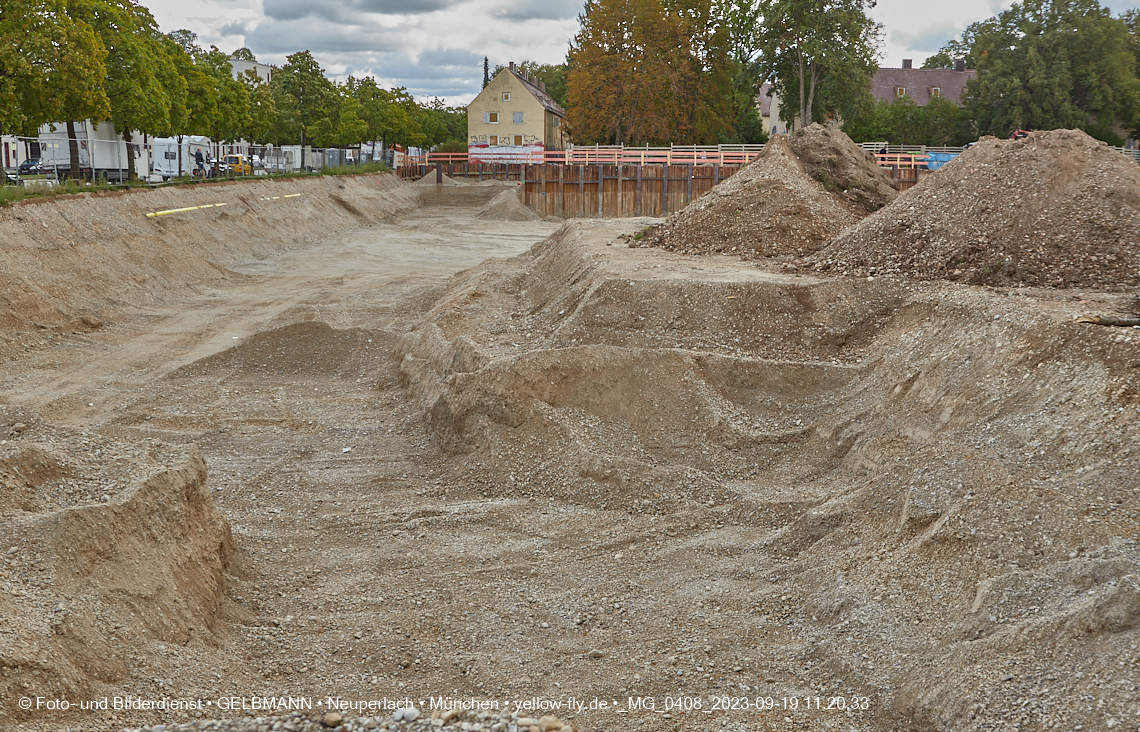 19.09.2023 - Baustelle Maikäfersiedlung in Berg am Laim und Neuperlach
