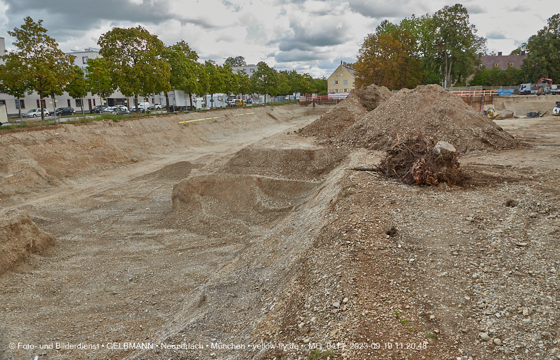 19.09.2023 - Baustelle Maikäfersiedlung in Berg am Laim und Neuperlach