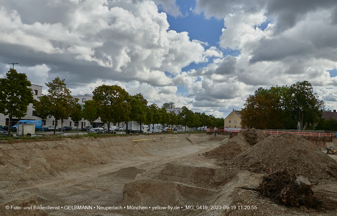 19.09.2023 - Baustelle Maikäfersiedlung in Berg am Laim und Neuperlach