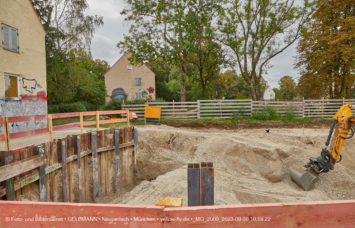 30.09.2023 - Baustelle Maikäfersiedlung in Berg am Laim und Neuperlach