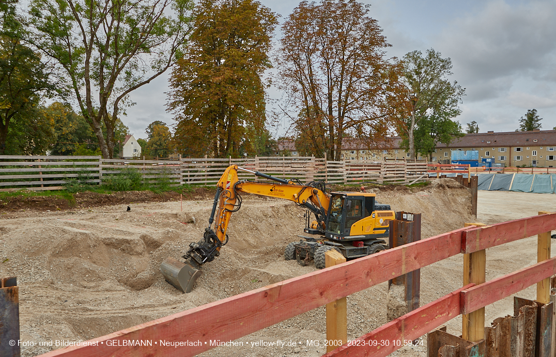 30.09.2023 - Baustelle Maikäfersiedlung in Berg am Laim und Neuperlach