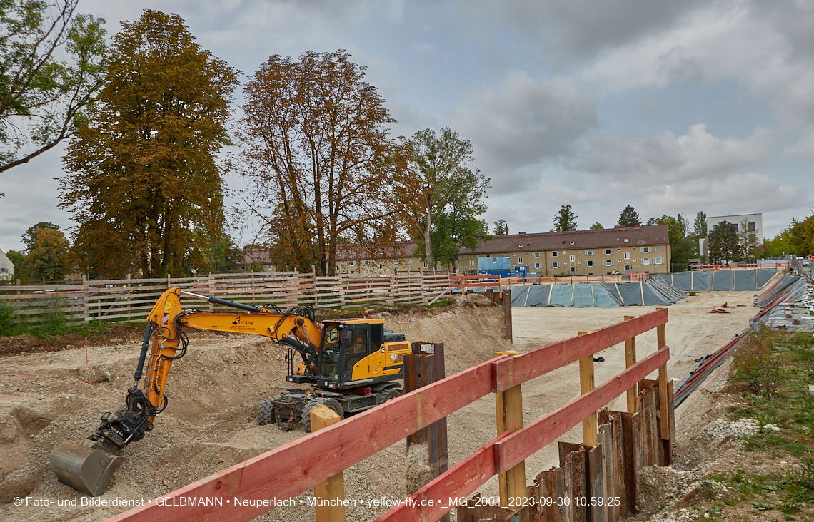 30.09.2023 - Baustelle Maikäfersiedlung in Berg am Laim und Neuperlach