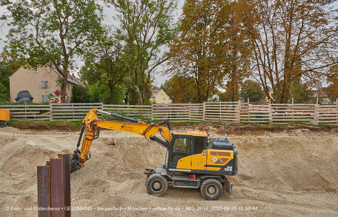 30.09.2023 - Baustelle Maikäfersiedlung in Berg am Laim und Neuperlach