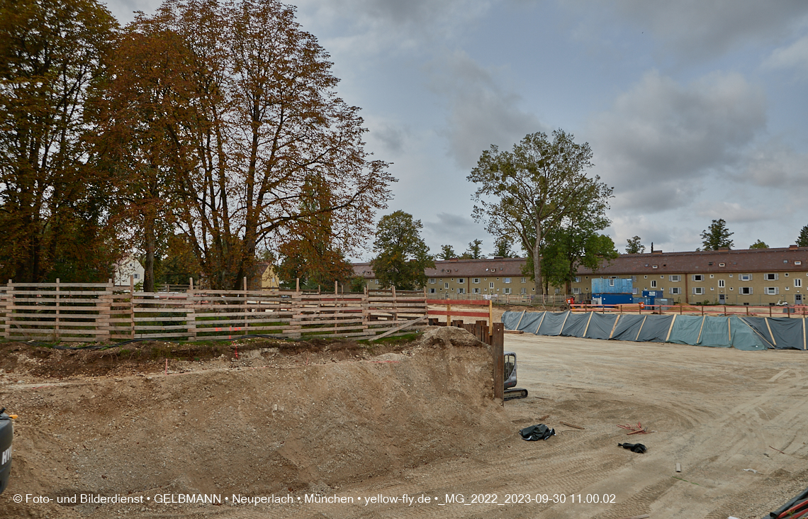 30.09.2023 - Baustelle Maikäfersiedlung in Berg am Laim und Neuperlach