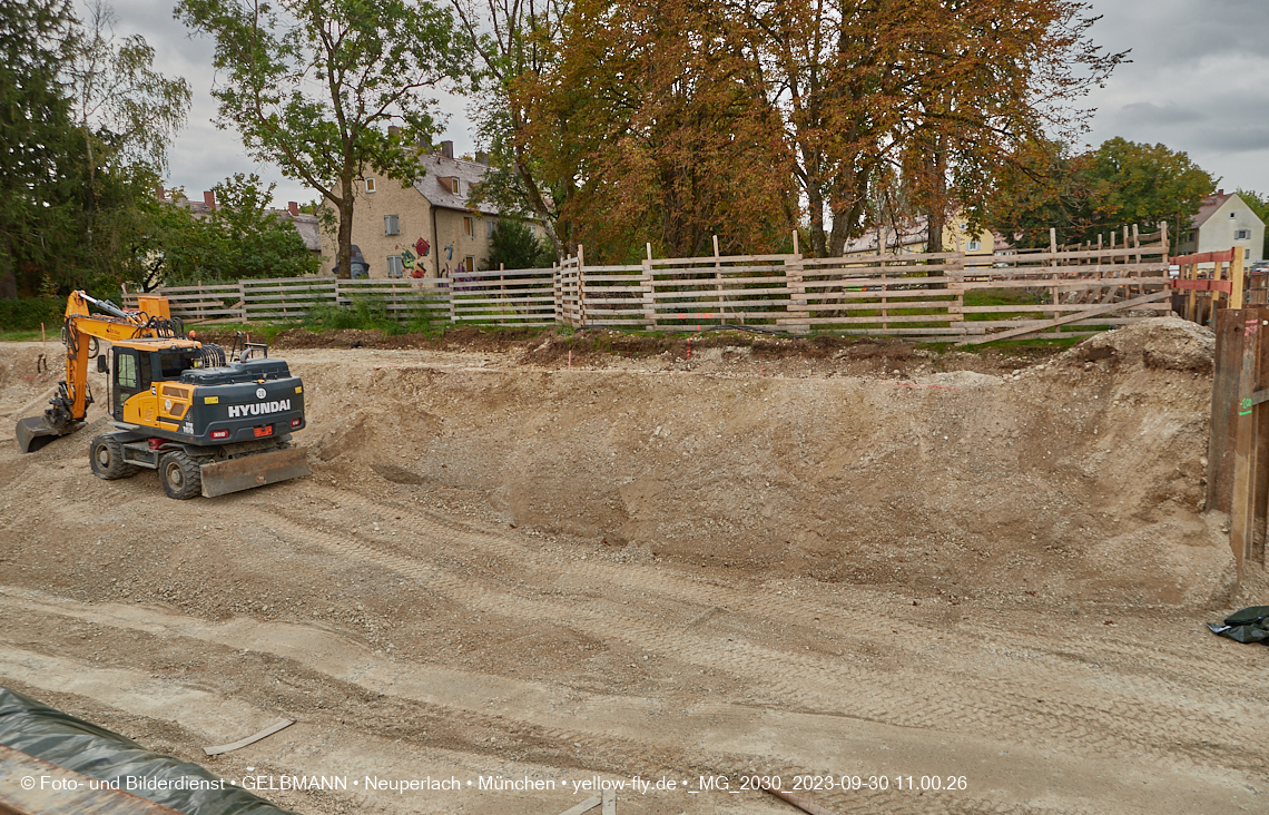 30.09.2023 - Baustelle Maikäfersiedlung in Berg am Laim und Neuperlach