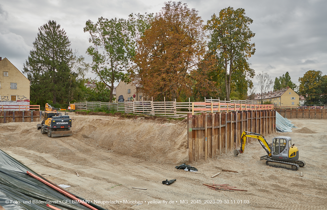 30.09.2023 - Baustelle Maikäfersiedlung in Berg am Laim und Neuperlach