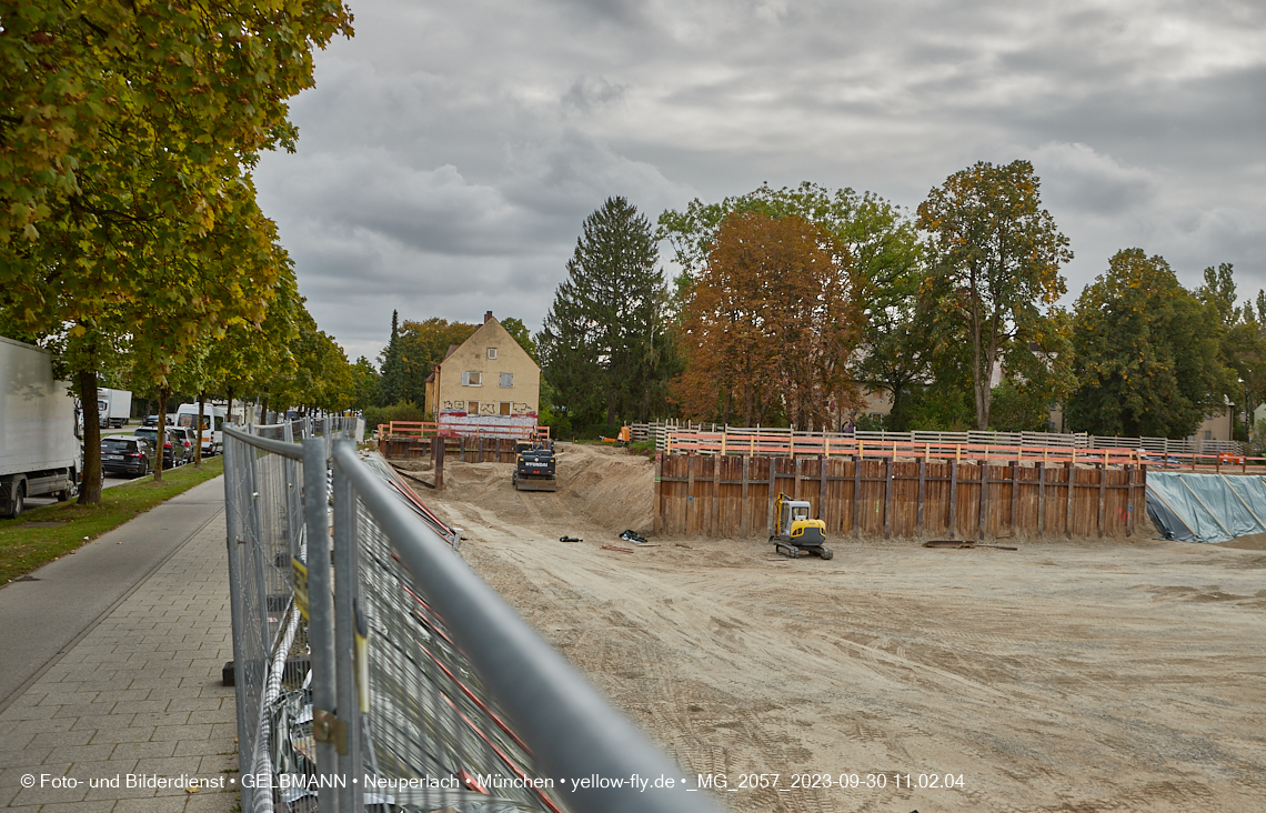 30.09.2023 - Baustelle Maikäfersiedlung in Berg am Laim und Neuperlach