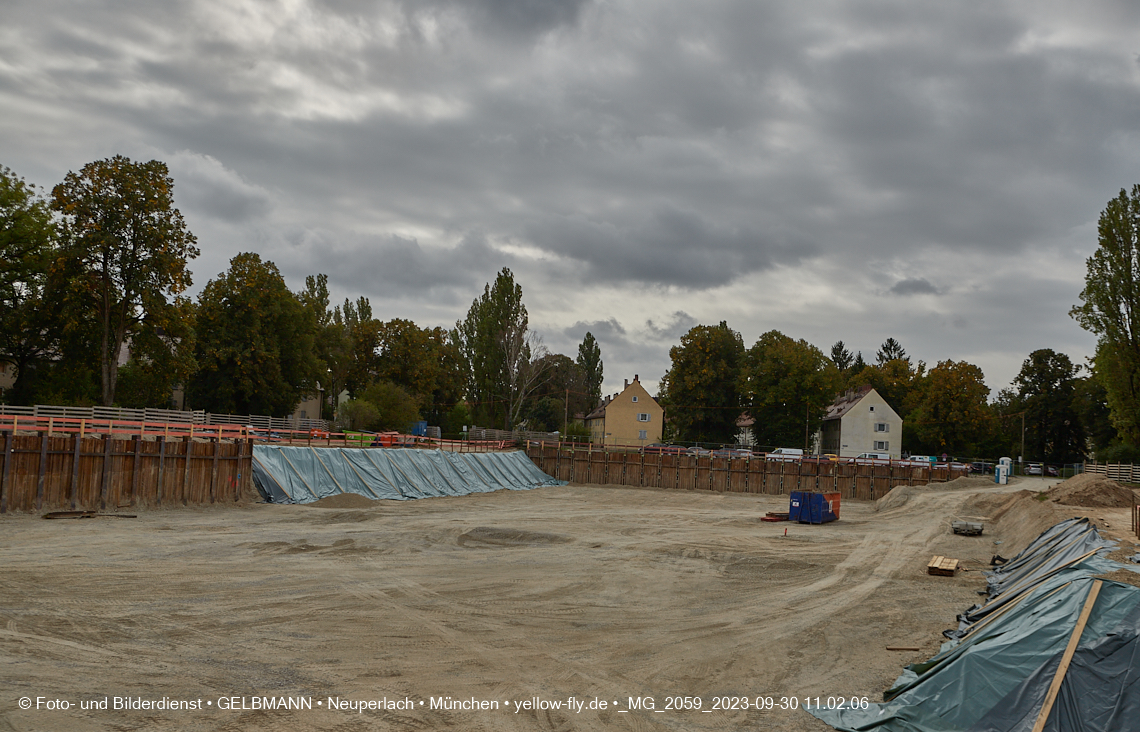 30.09.2023 - Baustelle Maikäfersiedlung in Berg am Laim und Neuperlach
