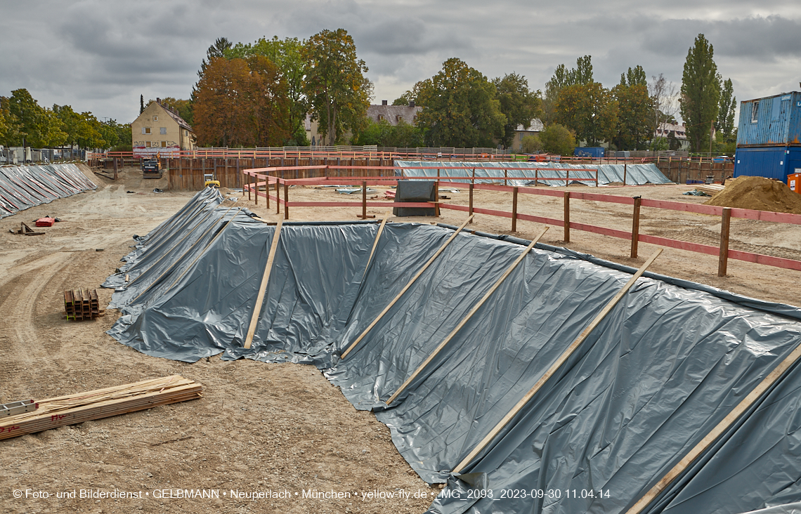 30.09.2023 - Baustelle Maikäfersiedlung in Berg am Laim und Neuperlach