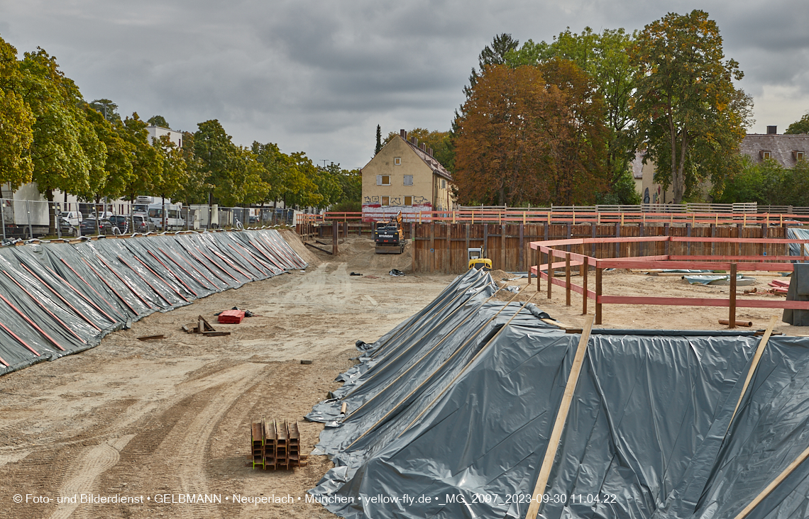 30.09.2023 - Baustelle Maikäfersiedlung in Berg am Laim und Neuperlach