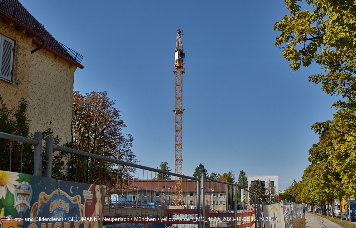 06.10.2023 - Baustelle Maikäfersiedlung in Berg am Laim und Neuperlach