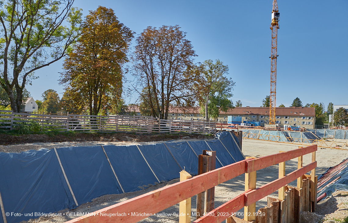 06.10.2023 - Baustelle Maikäfersiedlung in Berg am Laim und Neuperlach