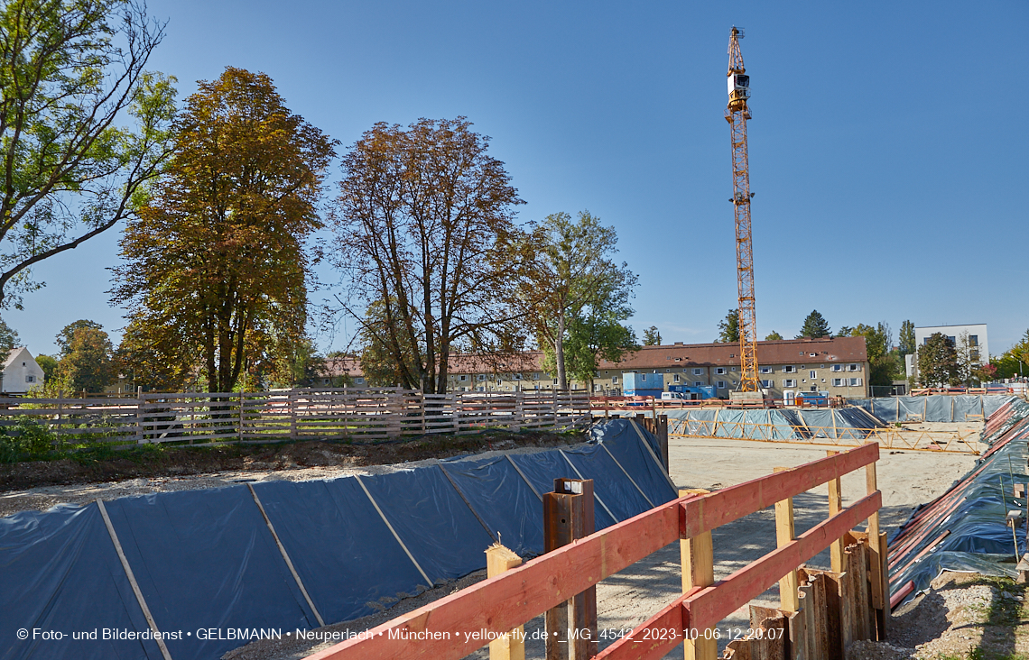 06.10.2023 - Baustelle Maikäfersiedlung in Berg am Laim und Neuperlach