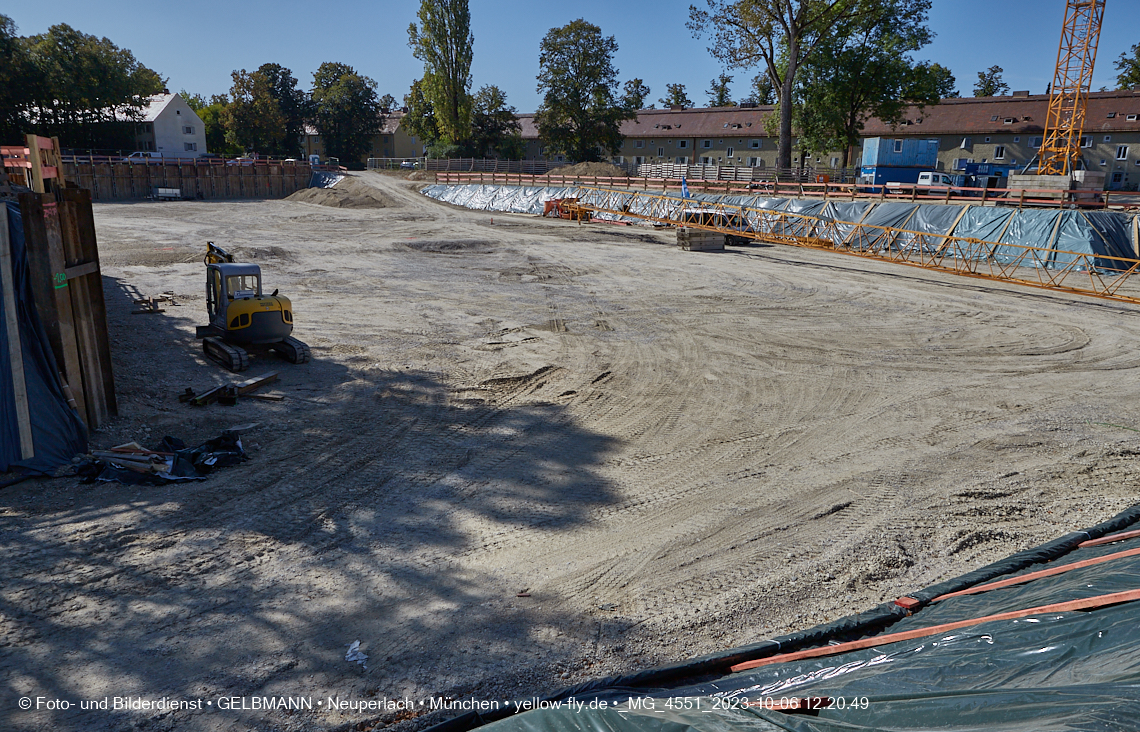 06.10.2023 - Baustelle Maikäfersiedlung in Berg am Laim und Neuperlach