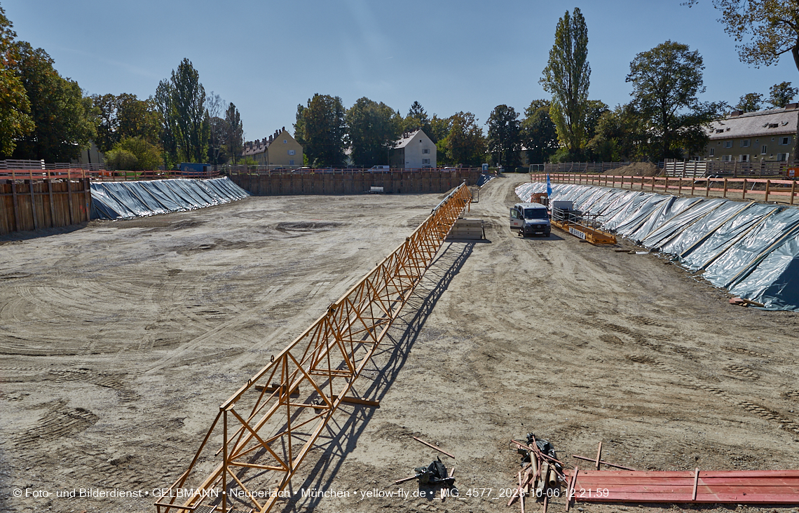 06.10.2023 - Baustelle Maikäfersiedlung in Berg am Laim und Neuperlach