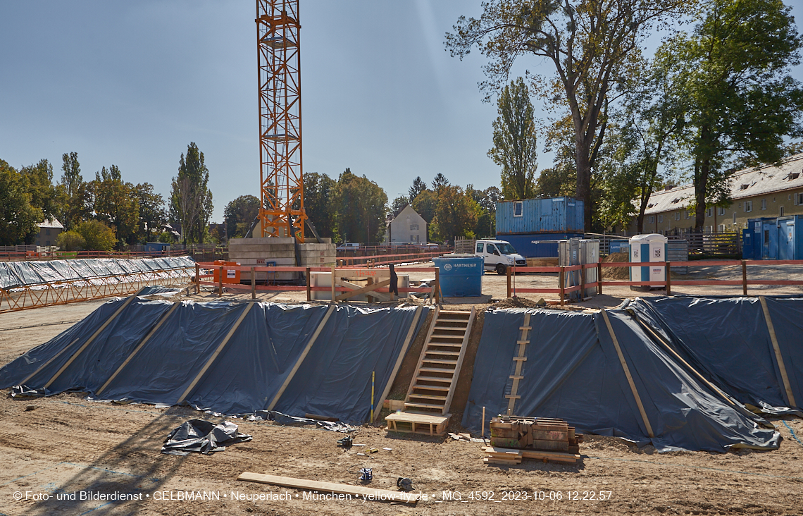 06.10.2023 - Baustelle Maikäfersiedlung in Berg am Laim und Neuperlach