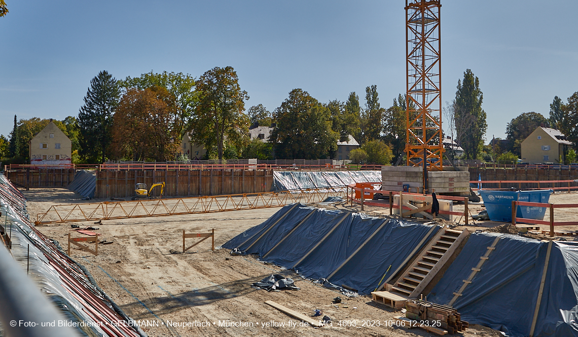 06.10.2023 - Baustelle Maikäfersiedlung in Berg am Laim und Neuperlach