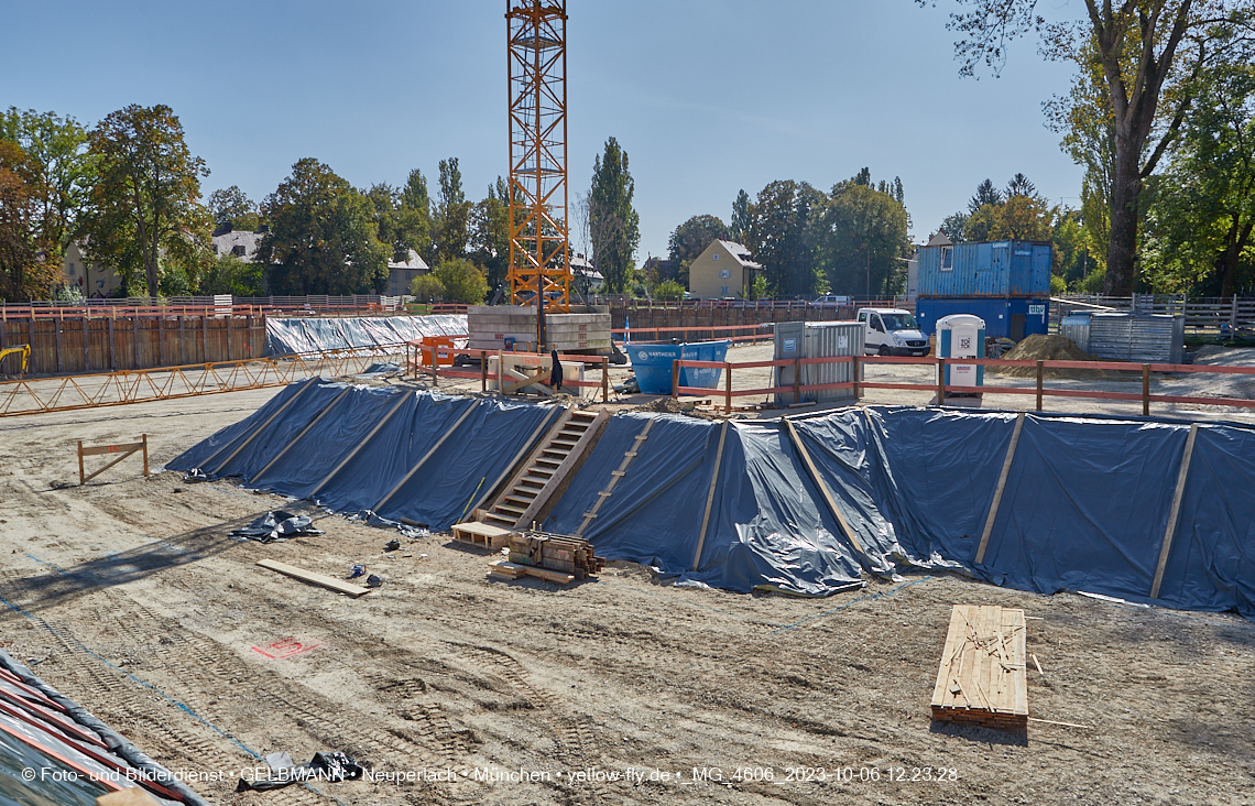 06.10.2023 - Baustelle Maikäfersiedlung in Berg am Laim und Neuperlach