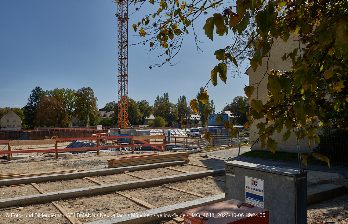 06.10.2023 - Baustelle Maikäfersiedlung in Berg am Laim und Neuperlach