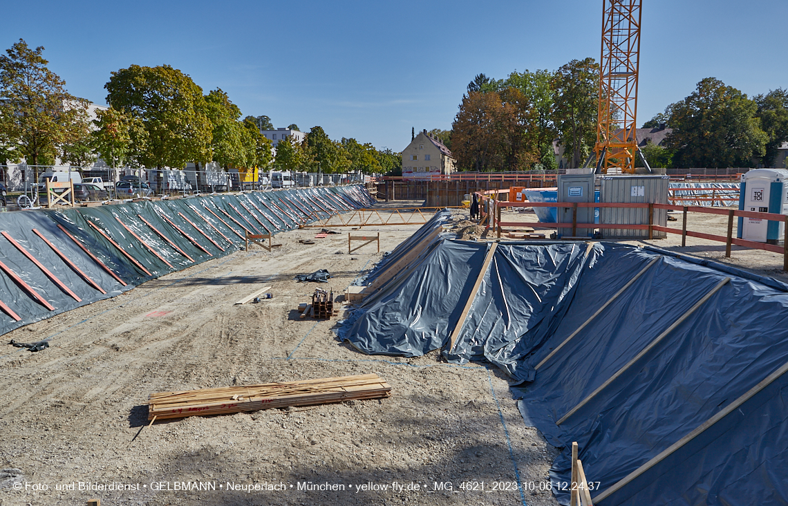 06.10.2023 - Baustelle Maikäfersiedlung in Berg am Laim und Neuperlach