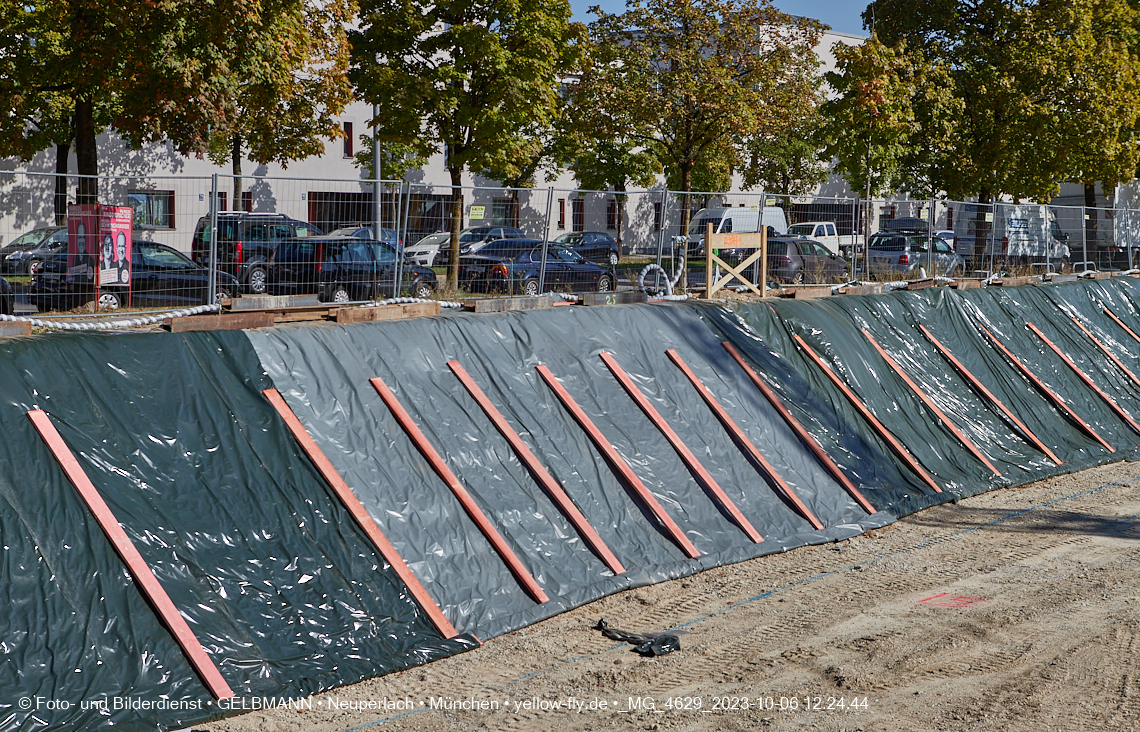 06.10.2023 - Baustelle Maikäfersiedlung in Berg am Laim und Neuperlach