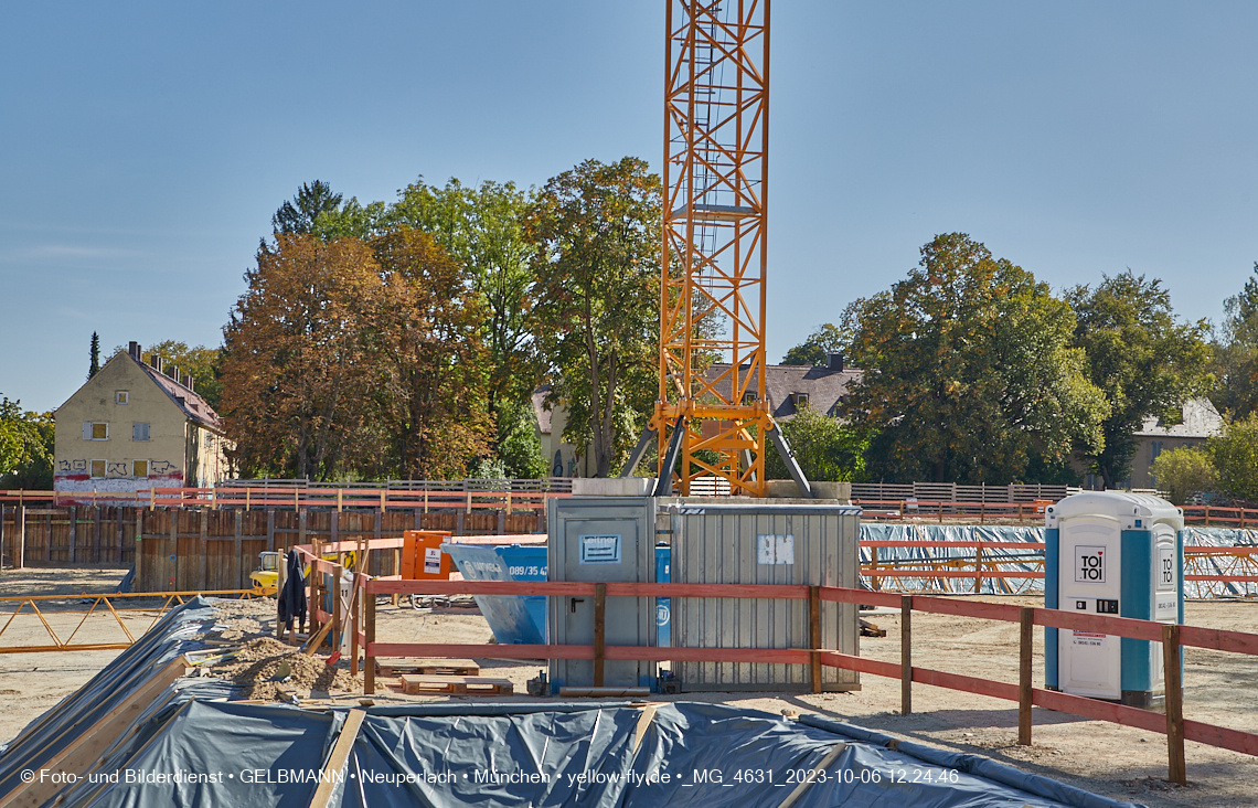 06.10.2023 - Baustelle Maikäfersiedlung in Berg am Laim und Neuperlach