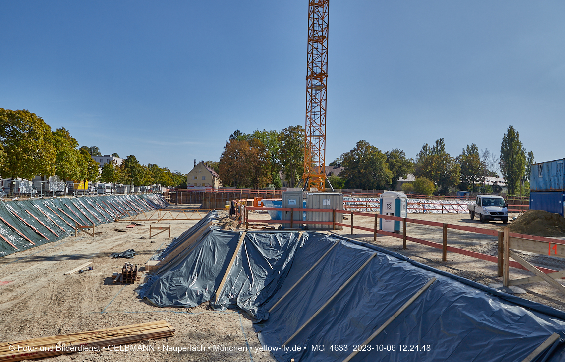 06.10.2023 - Baustelle Maikäfersiedlung in Berg am Laim und Neuperlach