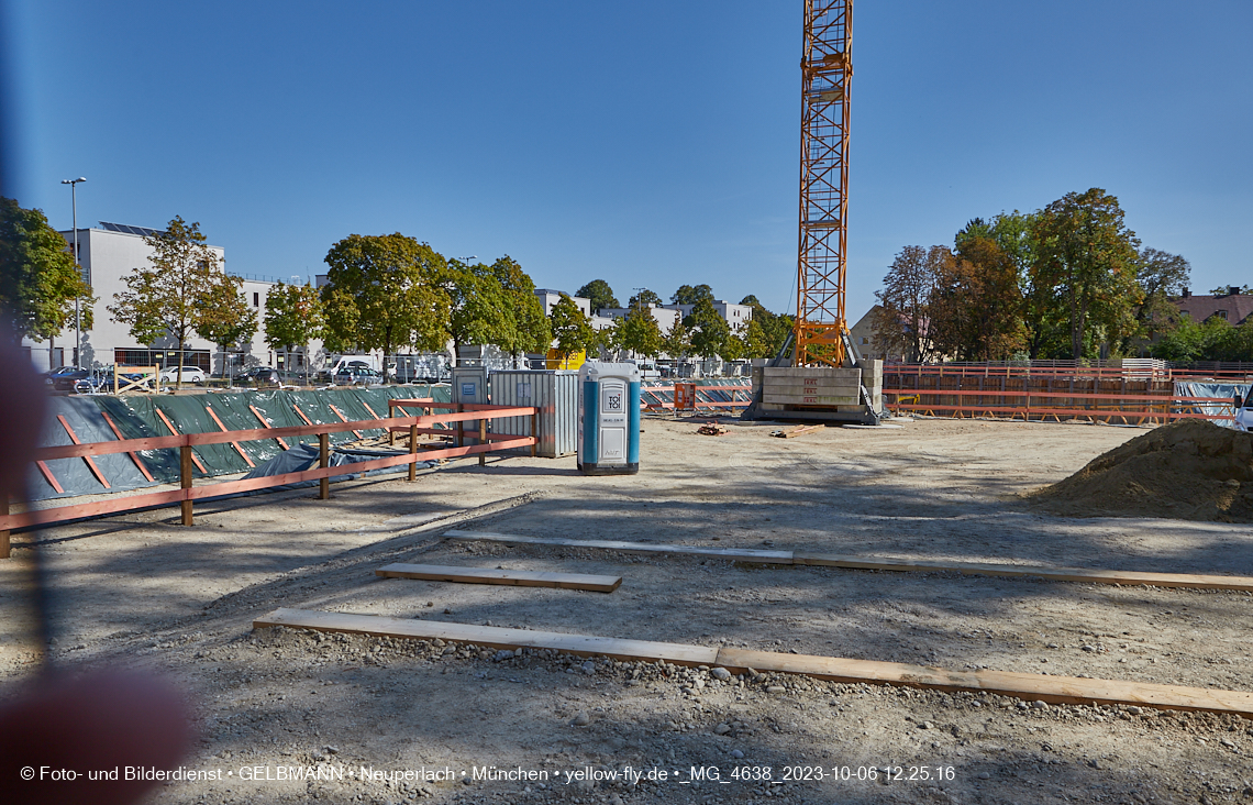 06.10.2023 - Baustelle Maikäfersiedlung in Berg am Laim und Neuperlach