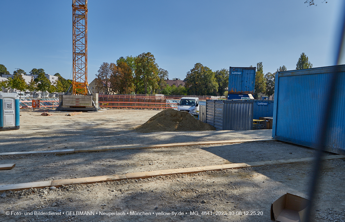 06.10.2023 - Baustelle Maikäfersiedlung in Berg am Laim und Neuperlach