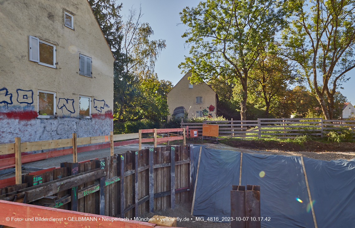07.10.2023 - Baustelle Maikäfersiedlung in Berg am Laim und Neuperlach
