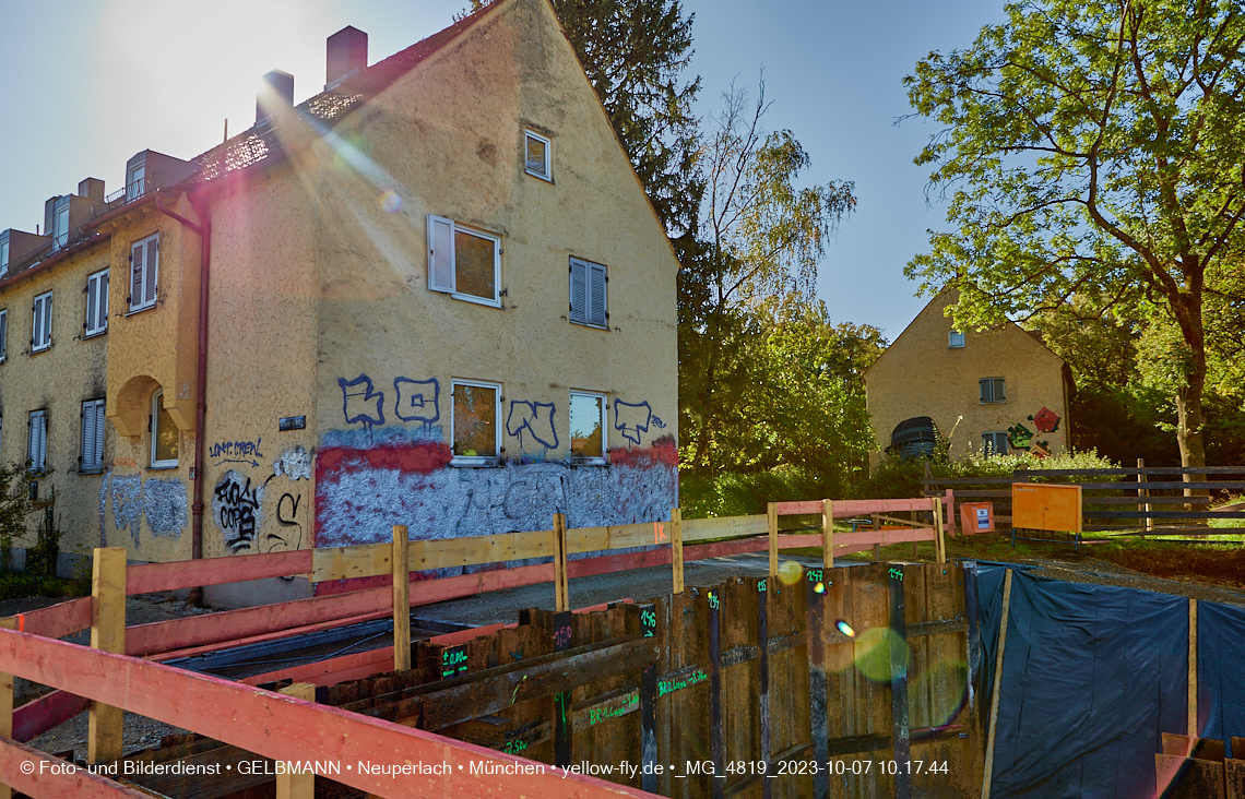 07.10.2023 - Baustelle Maikäfersiedlung in Berg am Laim und Neuperlach