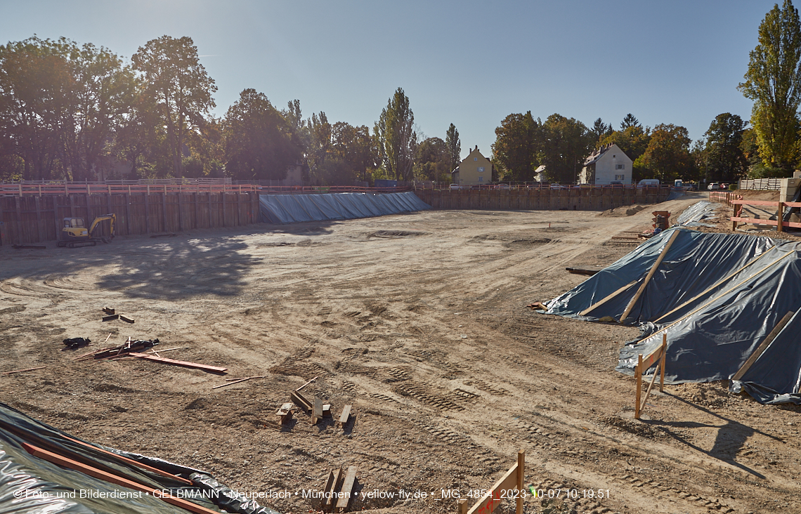 07.10.2023 - Baustelle Maikäfersiedlung in Berg am Laim und Neuperlach