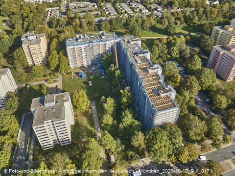 13.10.2023 - Baustelle Karl-Marx-Ring 11-21 in Neuperlach